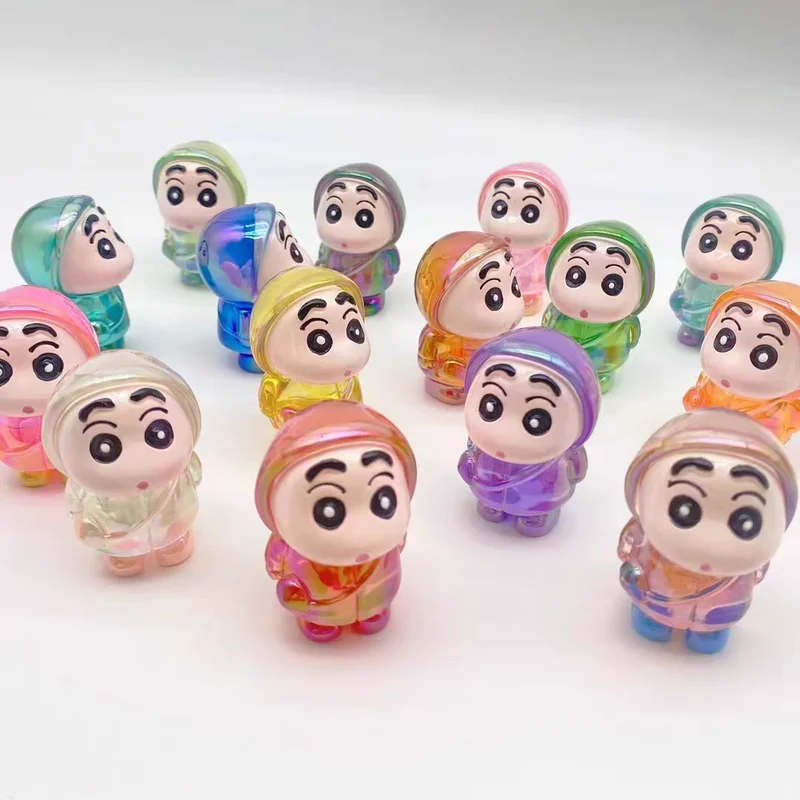 

12 шт. Crayon Shin-Chan мультфильм покрытие Diy Ювелирные изделия Аксессуары дождевик Shin-Chan брелок Подвеска креативные Автомобильные украшения игрушки