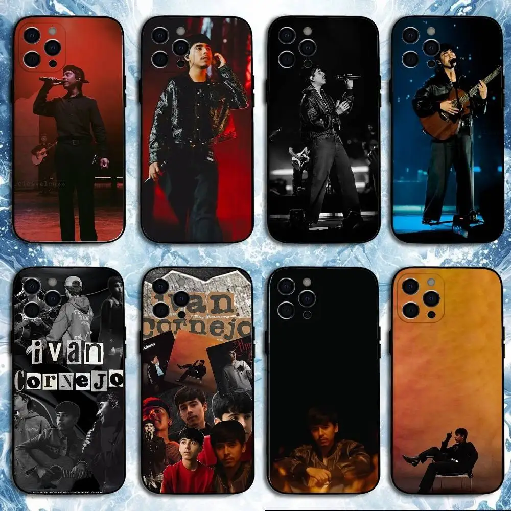 

I-Ivan Cornejo Rapper Phone Case For iPhone 16,15,14,13,12,11 Plus,Pro Max, Soft Silicone Black Cover