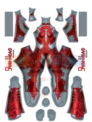 Halloween Red Baldur's Gate 3 Game Cosplay Costume Superhero 3D Printed Spandex Halloween Costume Zentai Suits for Adult