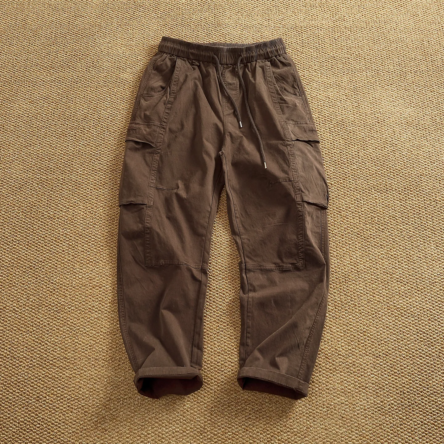 

Autumn Heavy Industry Washed Stretch Overalls Men's Loose And Versatile Trendy Spliced Straight Tapered Casual Long Pants