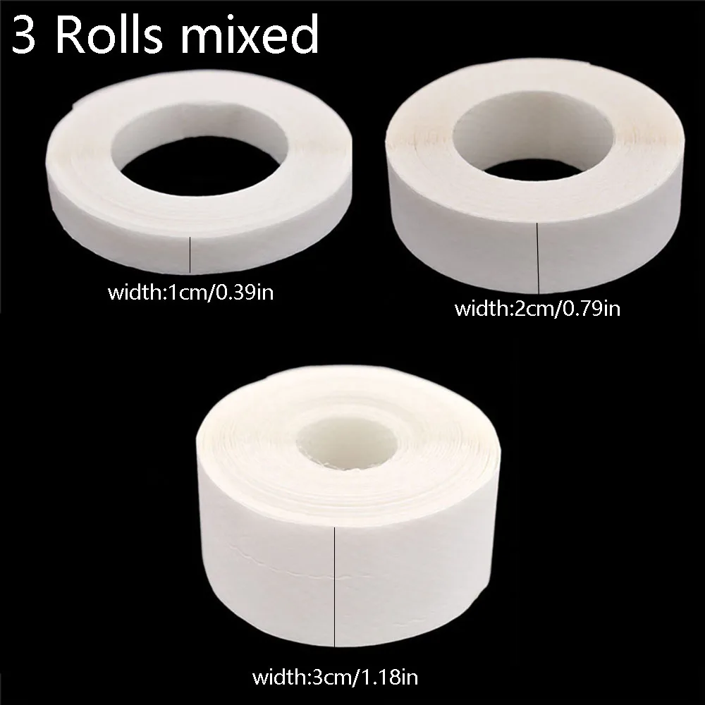 1/2/3 Rolls 10M Hot Melt Adhesive Mesh Hem Tape Fastener For Clothes Double Sided Release Interlining Tape Diy Sewing Accessorie