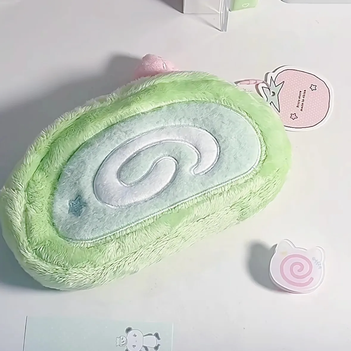 Plush pencil case Pencil case Large capacity stationery case Cute pencil storage case