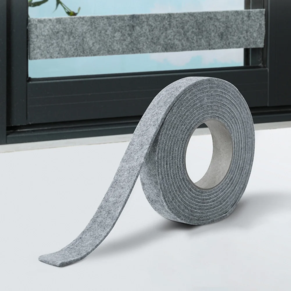 2 Rolls Window Anti-condensation Sealing Strips Absorb Water Keep Dry Felt Cotton Tape Window Glass Anti-Absorbent Tape ﻿