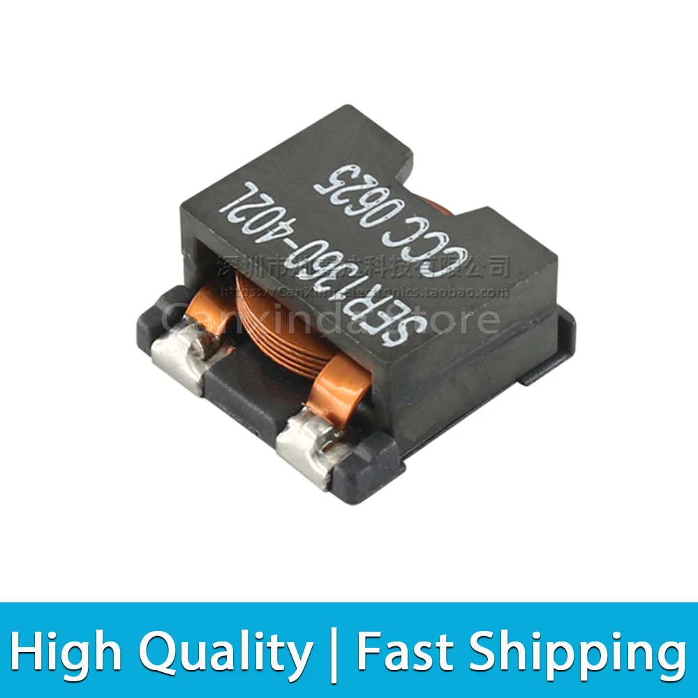 5pcs SER1360-402L SER1360 402L SMD SMT Moulding Shield Power Inductor Inductance 4uH 9.4A High Current Flat Copper Coils Filter image 2