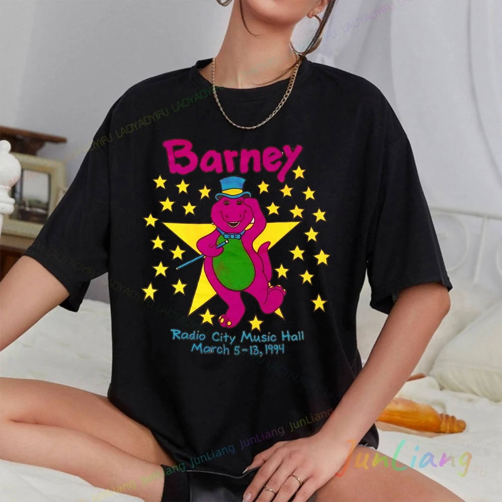

Commit Tax Fraud Barney And Friends T Shirt Men's Top Y2k Clothes for Women Cute Harajuku Female Couple Tee Woman Clothing Goth
