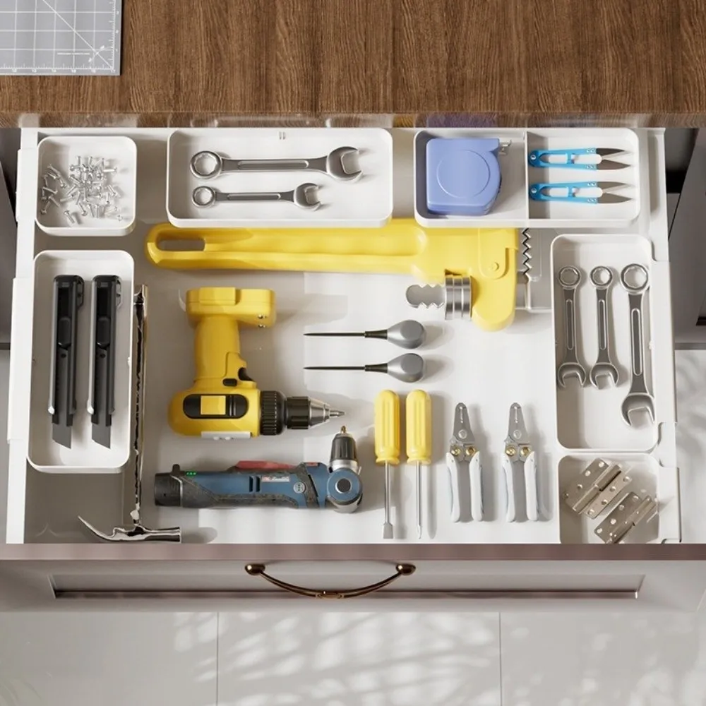 

New Multifunctional Drawer Storage Box Buckle Practical Hand Tool Container Suspended Stationery Organizer For Sundries