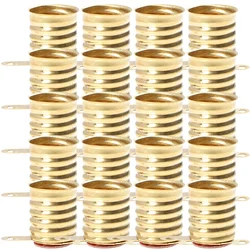 50 Pcs Yellow Copper Lamp Base E10 Socket Bulb Holder Light Socket Small Bulbs Holder Mini Led Bulb Socket Lighting Accessories