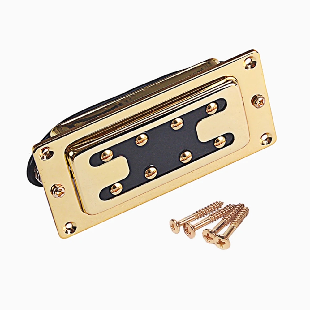 

15mm Four String Pickup Guitar Bass Humbucker Double Coil Electric Pickup Replacement Parts Strong Magnification for
