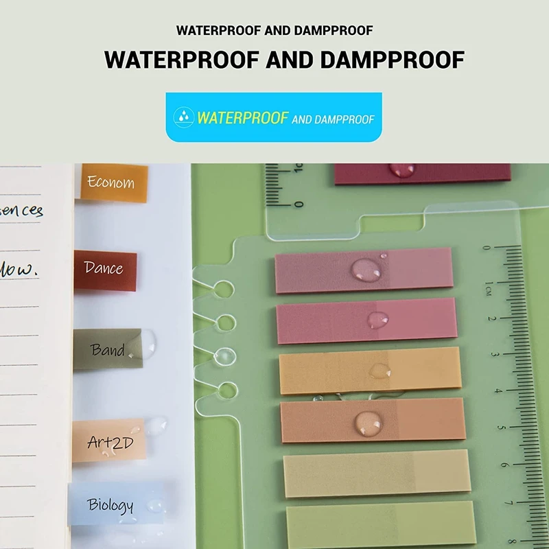 علامات تبويب لاصقة بألوان موراندي ، علامات مؤشر الشريط ، علامات العلم ، علامات الصفحة ، 60 ورقة مختلفة ، 7 أوراق