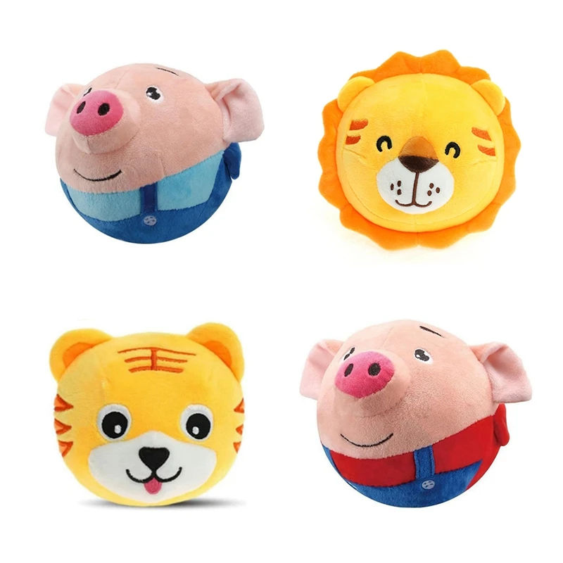

AA50-Electronic Pet Dog Toy Ball Pet Bouncing Jump Balls Talking Interactive Dog Plush Doll Toys