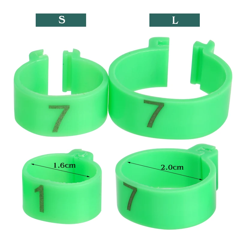 50Pcs 16/20Mm Chicken Duck Leg Rings with Number Animal Identification Tool for Poultry Sign Foot Loop Buckle Clip Farm Supplies view 6