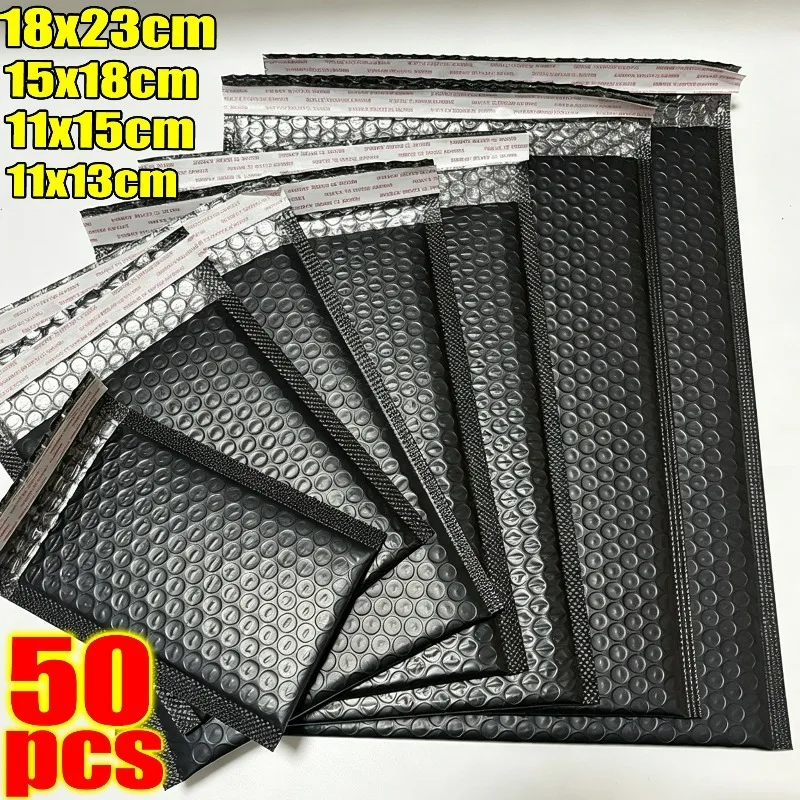 1/50Pcs Bubble Mailers Padded Envelopes Bulk Bubble Lined Wrap Polymailer Bag for Shipping Packaging Maile Self Seal Wholesale