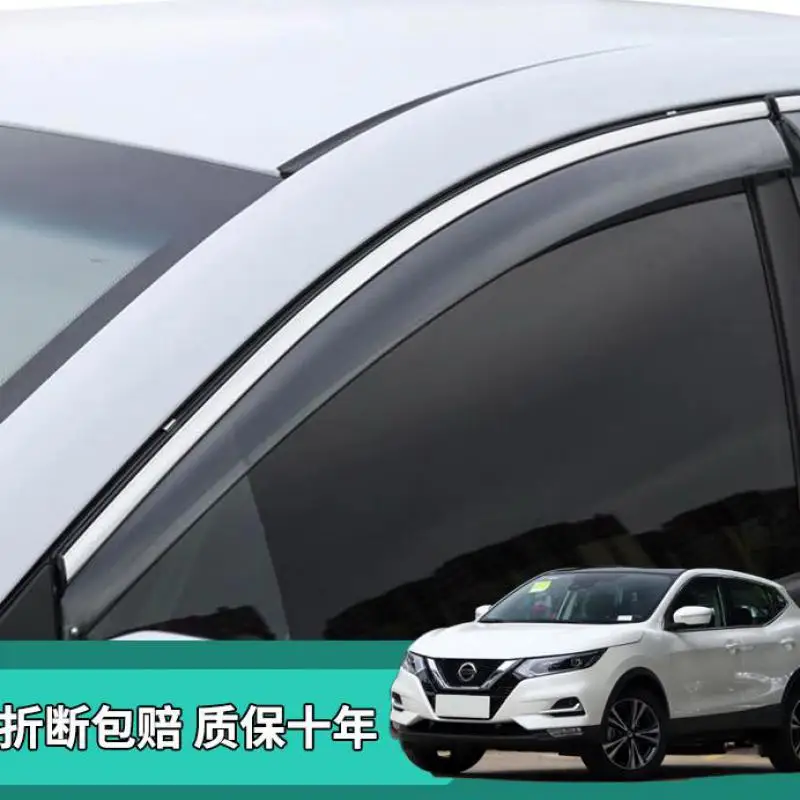 

Window Visor Vent Shade Rain Sun Guard Deflector Awnings Shelters Covers for Nissan QASHQAI J10 J11 2008-2021 Car-Styling