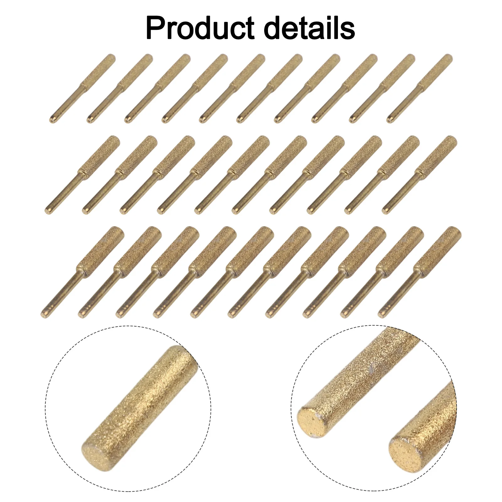 

Chainsaw Accessories Emery Chainsaw Sharpeners 3 Size Options 30 Pack Sharpeners Cost-Effective Maintenance 4.8mm