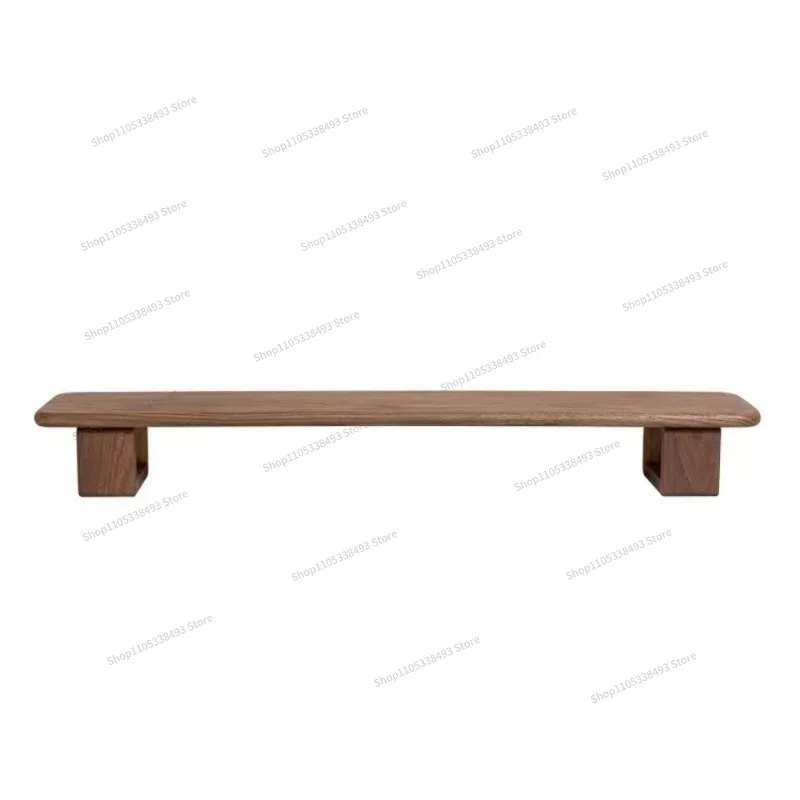 For Black Walnut Monitor Height Stand High Base Office Desktop Storage Shelf