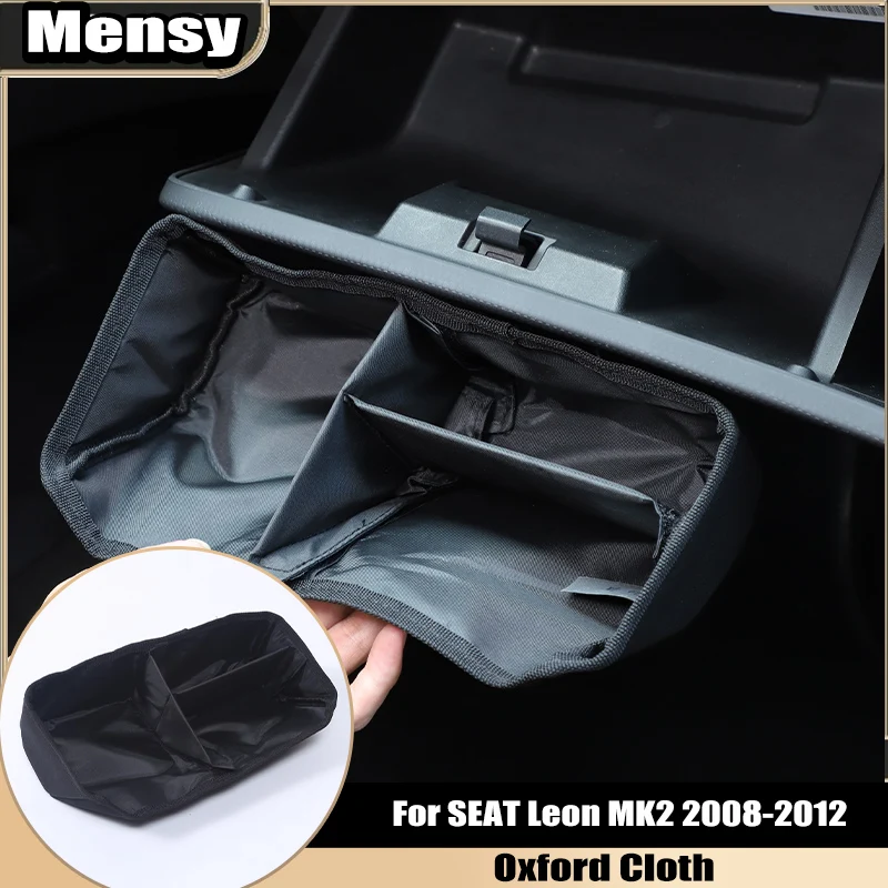 

Ящик для хранения второго водителя, разделитель, сумка для хранения для SEAT Leon MK2 2008-2012, перчаточный ящик, укладка, уборка, интерьерные автомобильные аксессуары