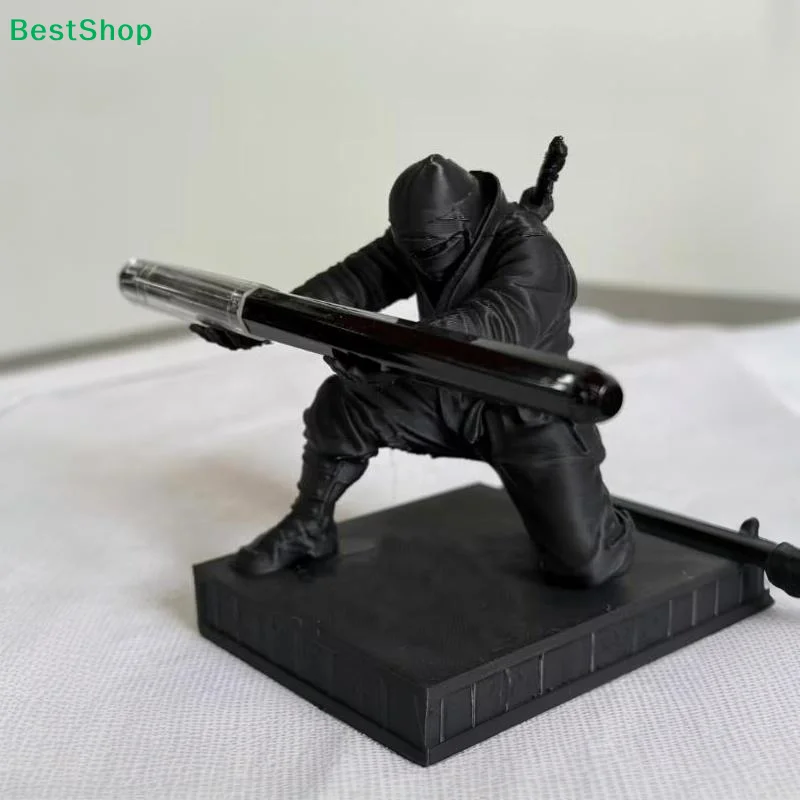 〔Z〕Resin Pen Holder Phone Stand Stationery Storage Organizer Desktop Decor Figurine Unique Gift For Men Office Desk Accessory