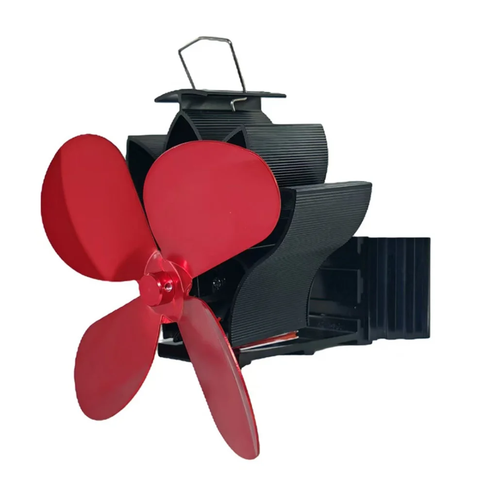 Cold Weather As Shown Lotus Clamp Fan Efficient Fireplace Fan For Home Heat Distribution Thermal Powered Versatile Installation