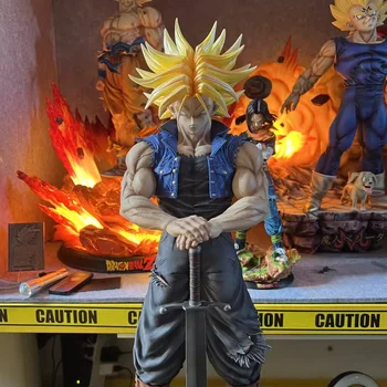 28cm Anime Dragon Ball Z Trunks Figure Future Trunks Action Figures PVC Figurine Statue Collection Model Toys for Children Gifts