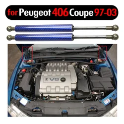 195mm Carbon fiber for Peugeot 406 Coupe 1997 1998-2003 Auto Font Hood Bonnet Gas Struts Shock Struts Spring Lift Support damper