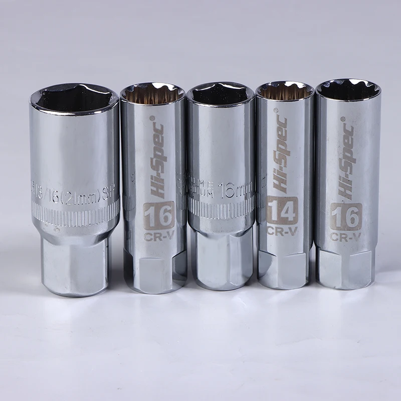 

。1pc new Car Spark Plug Socket Universal Wrench 14/16/21mm Install Replace Repair Kit Magnetic Spark Plug Removal For Car Repair