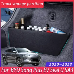 For BYD Song Plus EV Seal U SA3 2020~2023 2021 Car Trunk Storage Partition Multi-function Storage Box Auto Interior Accessories