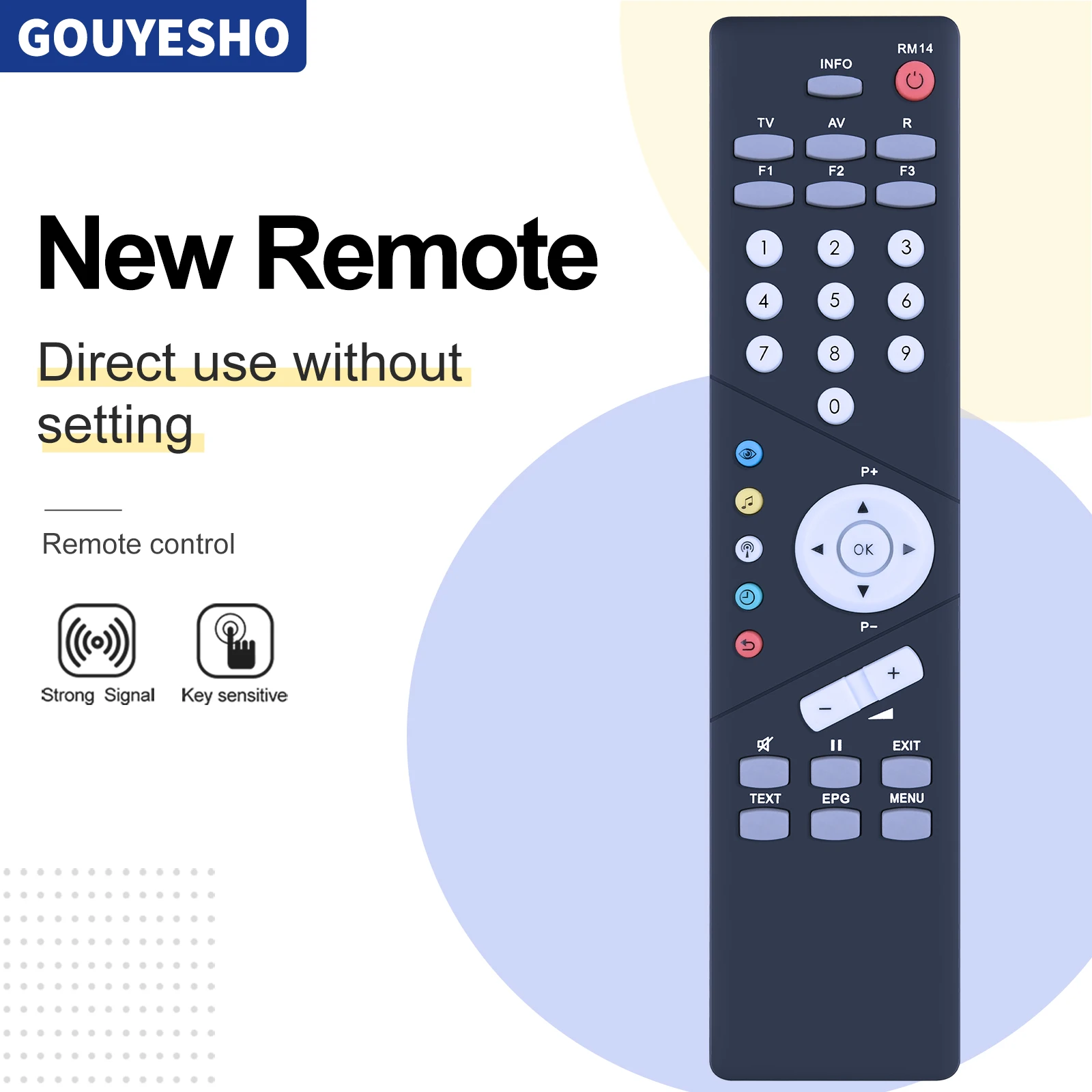 RM11 RM14 RM15 ​Remote Control For Metz TV Milos, Talio, Puros, Clarus Series