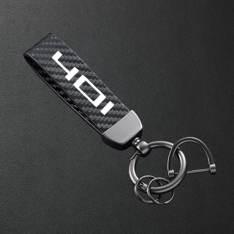For Husqvarna Svartpilen 401 Vitpilen 401 Svartpilen401 High-Grade Carbon Fiber Patterned Motorcycle Keychain Metal Keyring