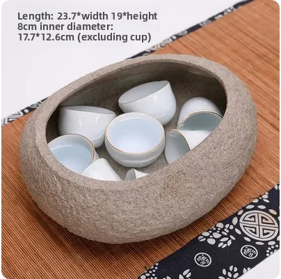 Keramische Rock Modder Imitatie Steen Thee Wassen Pen Wassen Thee Kopjes, Huishoudelijke Theeservies Accessoires, Extra Grote Wastafel