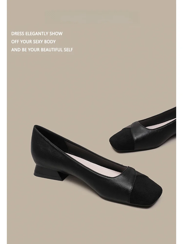 fengmi-retro-bla-slip-on-flat-heel-oes-women's-spring-autumn-soft-leather-chunky-heel-commuter-oes-versatile-faionable