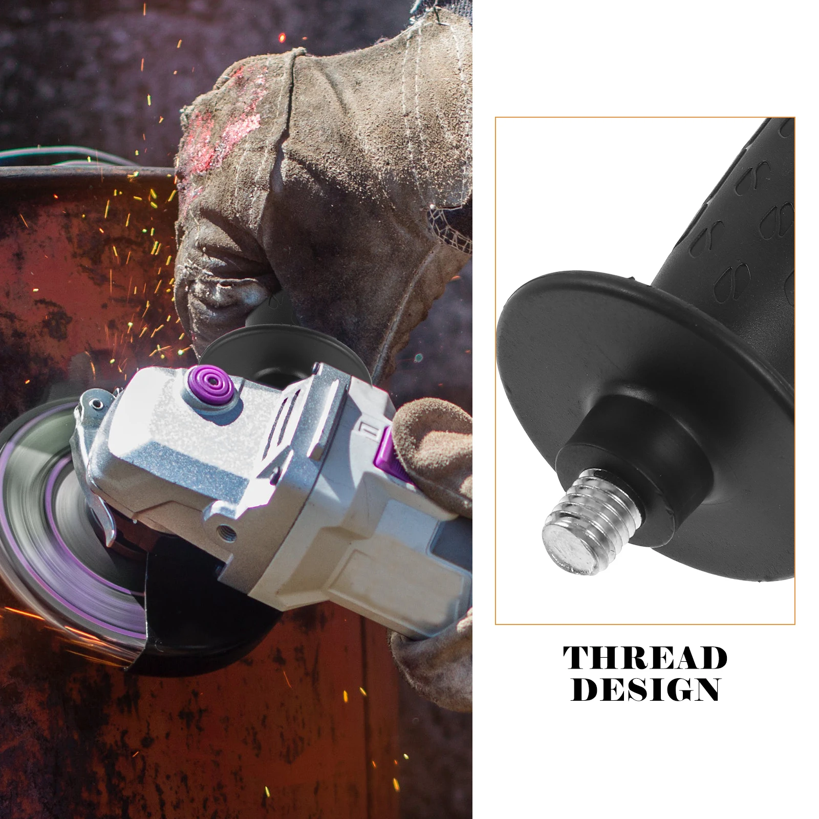 

2pcs Angle Grinder Handle M10 Thread Auxiliary Side Grip For Grinding Polishing Machines Replacement Ergonomic Non-Slip Tool