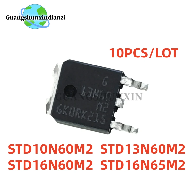 

10PCS/ 100% New STD10N60M2 STD13N60M2 STD16N60M2 STD16N65M2 10N60M2 13N60M2 16N60M2 16N65M2 TO-252
