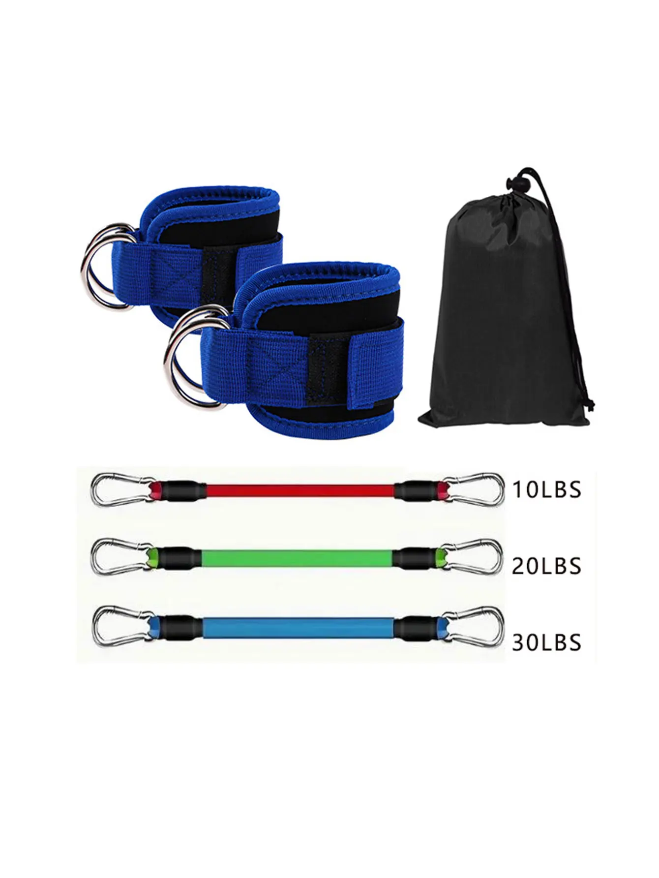 Adjustable Ankle Strap Resistance Band with Sleeve for Gym Fitness Suitable for Strength Training And Exercise Enthusiasts
