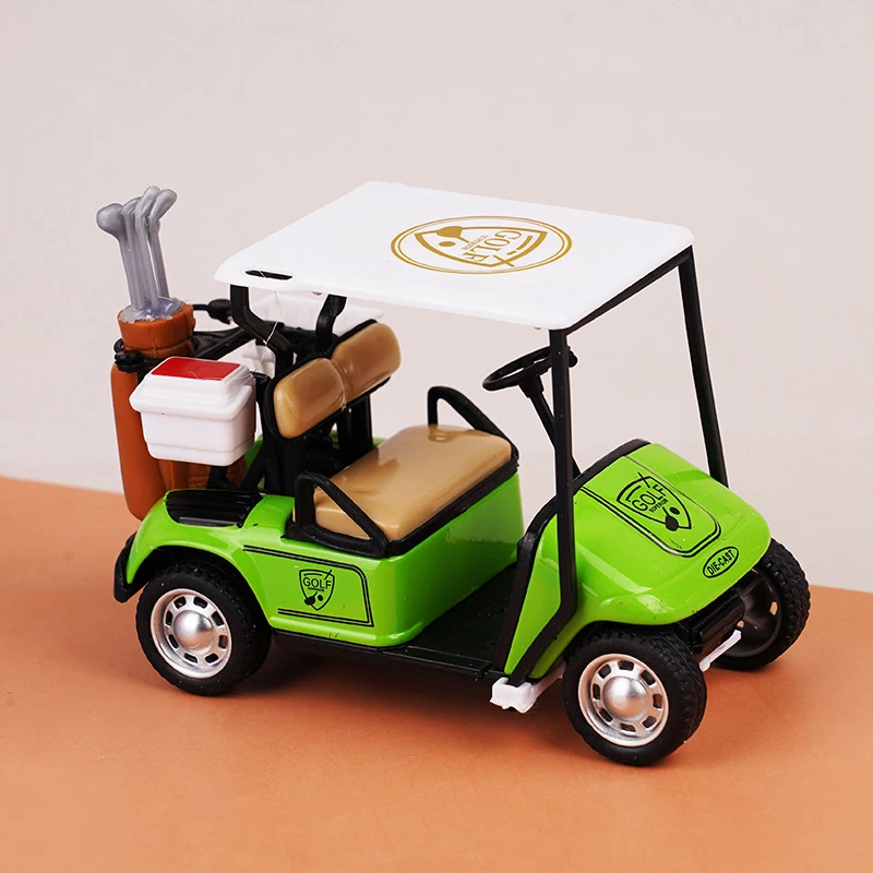 1:12 Poppenhuis Miniatuur Golfkar Model Legering Pull-back Auto Kinderen Fantasiespel Speelgoed Poppenhuis Accessoires