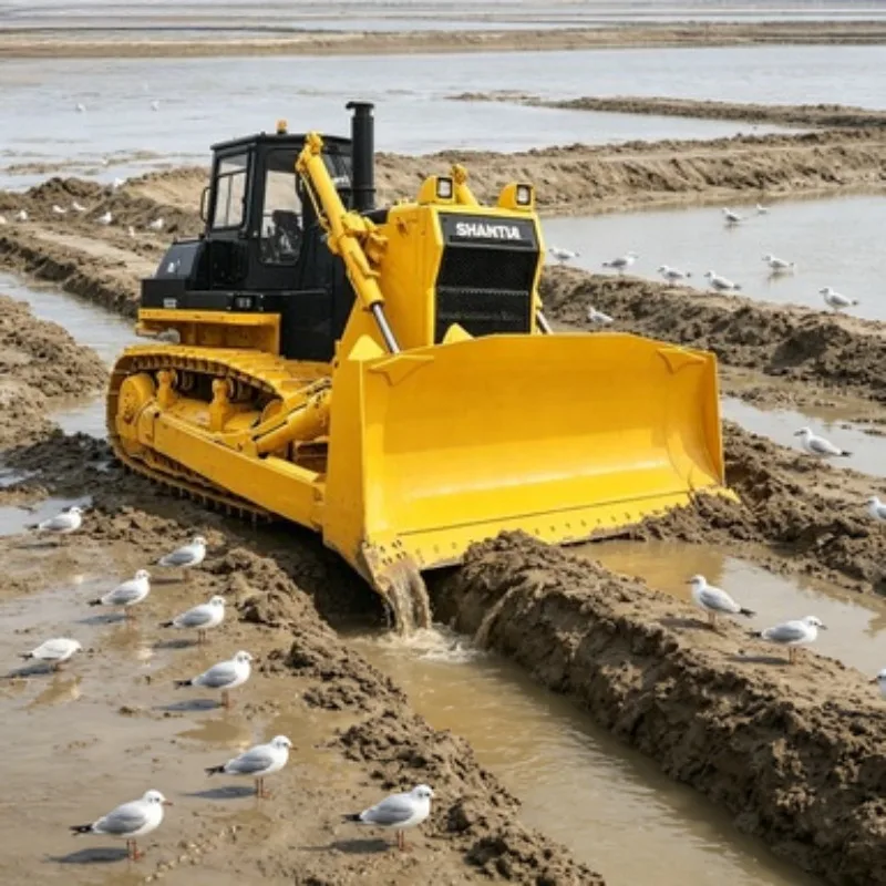 High Operating Efficiency Tracked Dozer Bulldozer Earth Mover 175kW Dozer Machine for Road Building Project Site Use
