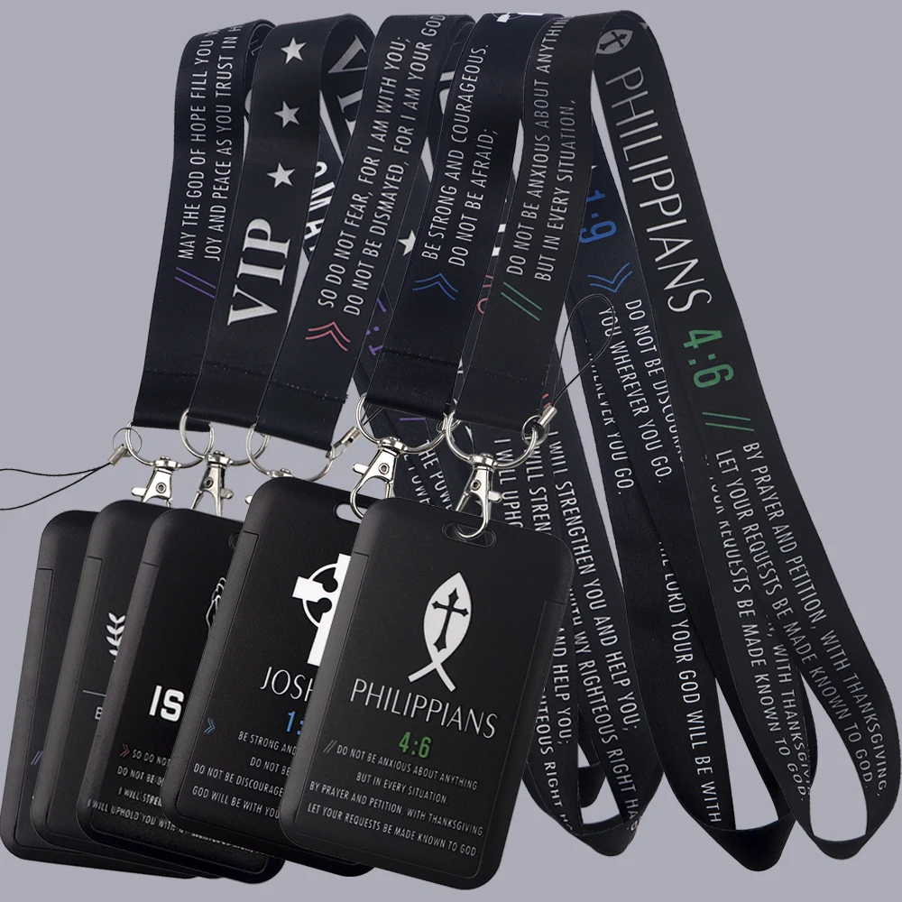 

Slogan Lanyard for Key Neck Strap lanyards ID Badge Holder Keychain Key Holder Hang Rope Keyrings Accessories
