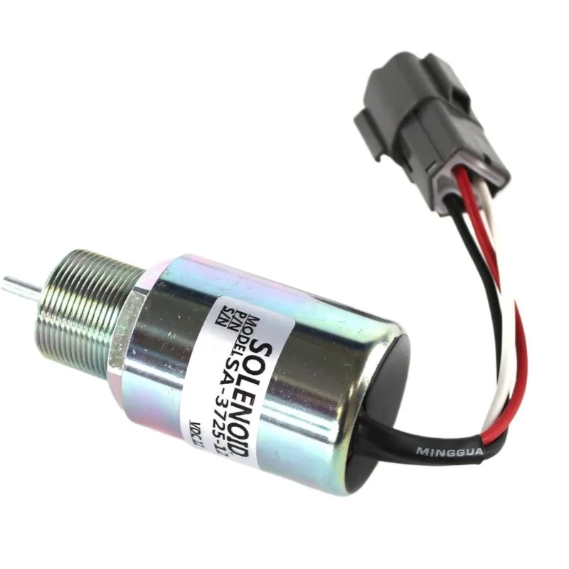 

12V SA-3725-12 30A87-20400 Fuel Shutdown Solenoid Valve for Mitsubishi L2E L3E S4L Engine Volvo Penta EC15 EC45 Mahindra Max-28