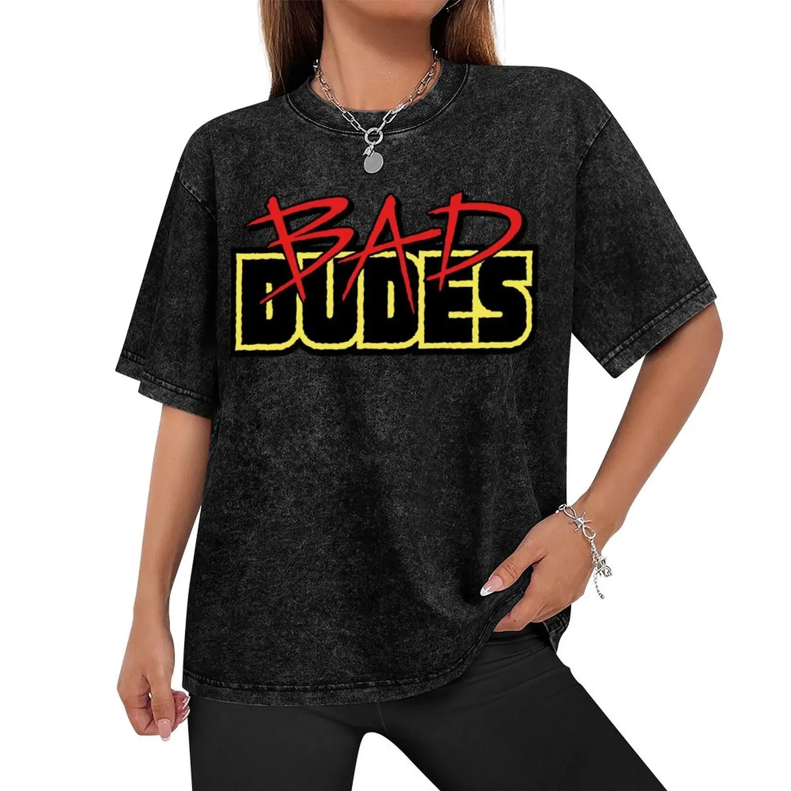 Bad Dudes T-Shirt kawaii clothes cute clothes summer clothes boys whites Men's t-shirts