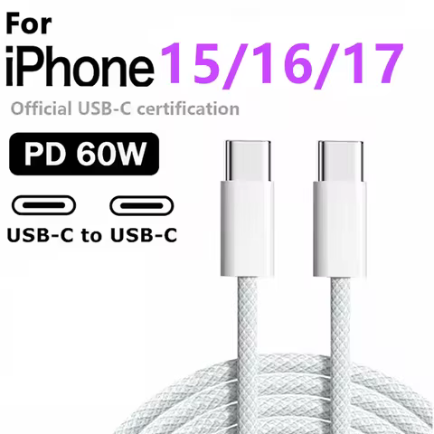 60W USB-C to USB-C Data Cable — Best simple data-cable wording pick
