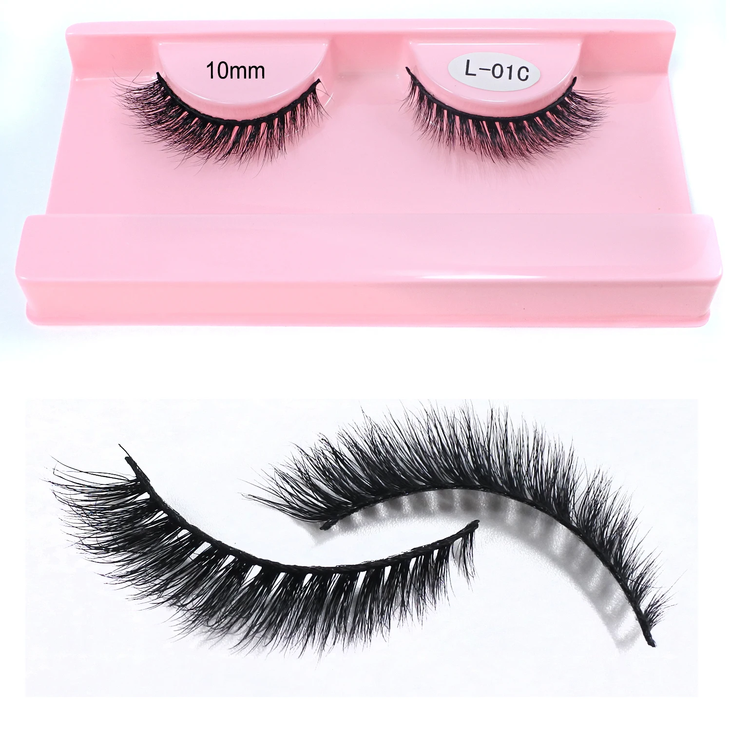 Natural Wispy Mink Lashes High Quality 8mm-16mm Soft Short Cat Eye Strip Lasesh Luxury Makeup Fluffy Mink Eyelashes Wholesale
