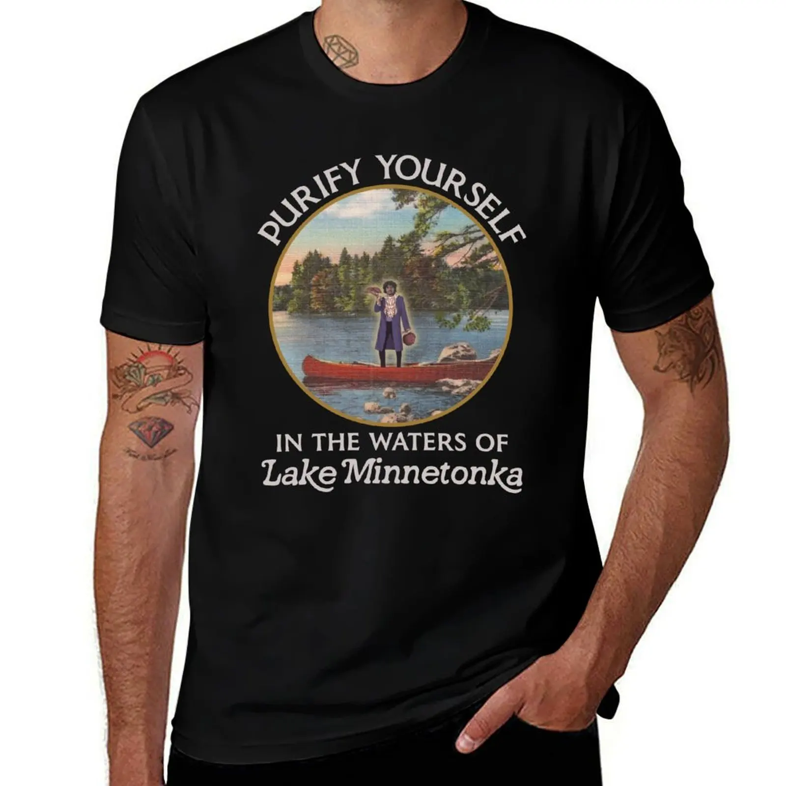 

Purify Yourself in the Waters of Lake Minnetonka T-Shirt t shirt man casual t shirt personalised T-Shirt