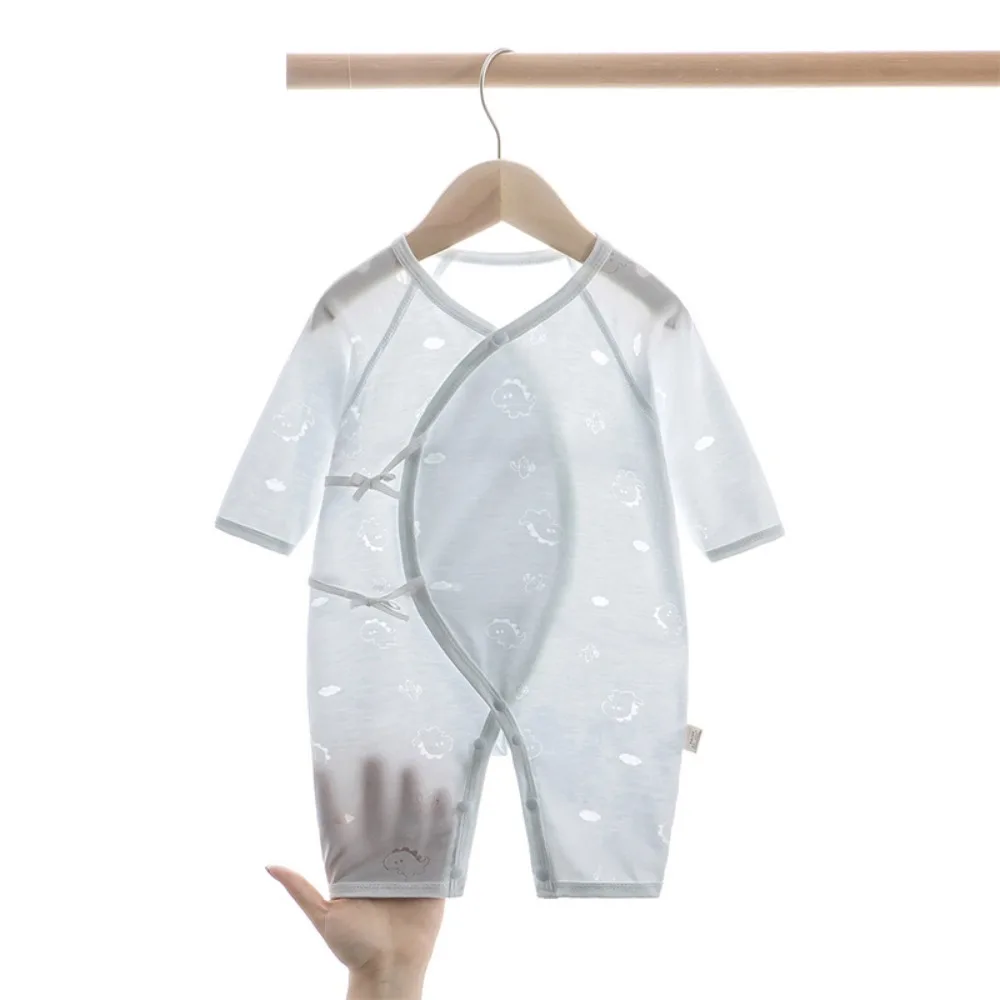AYNIGIELL 0-6 Months Summer High-quality Baby Clothes Thin Pure Cotton  Boy Baby Jumpsuit Cute baby girls' onesie