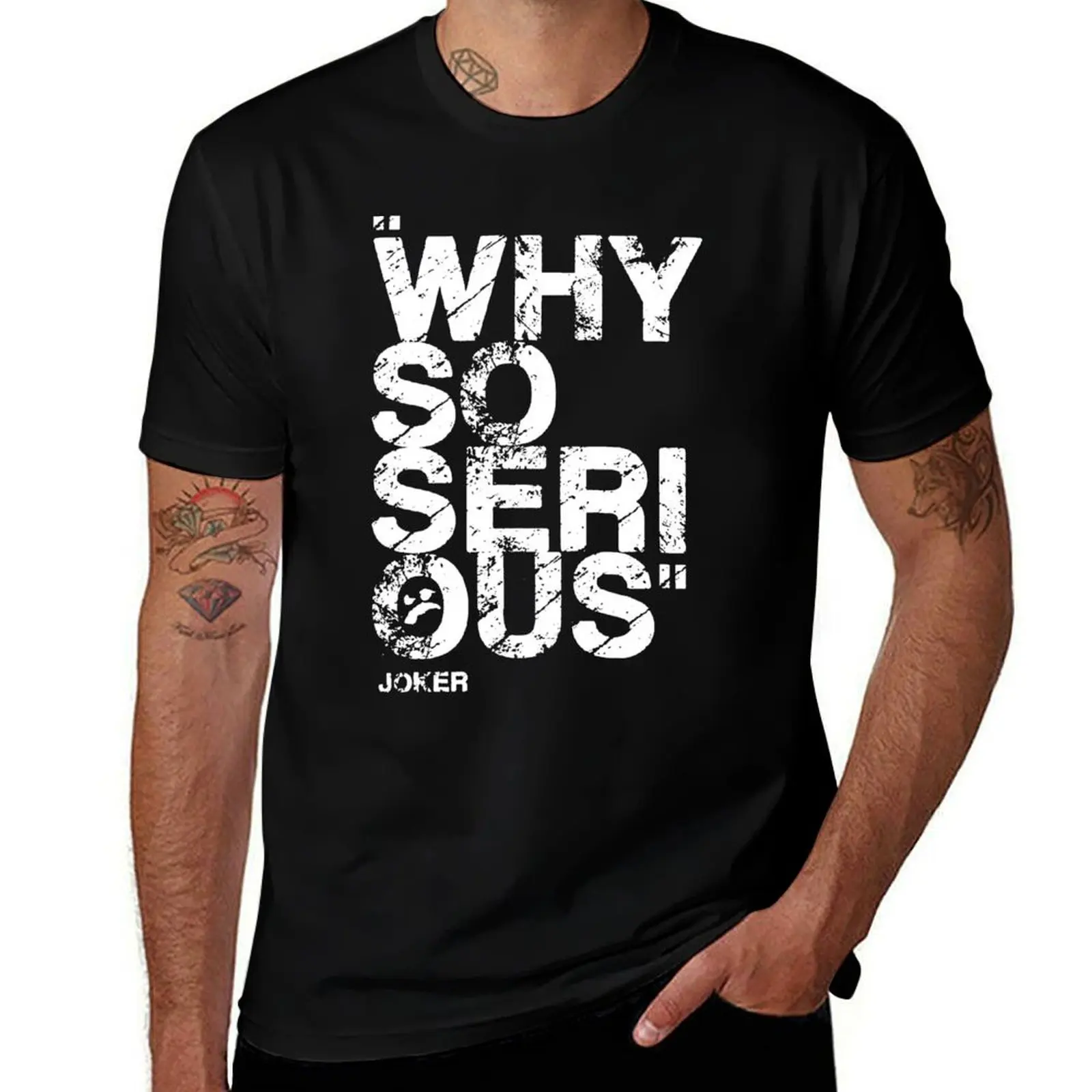 

T shirt Why so serious, Joker T-Shirt Basic Simple Casual Short Sleeve Tee