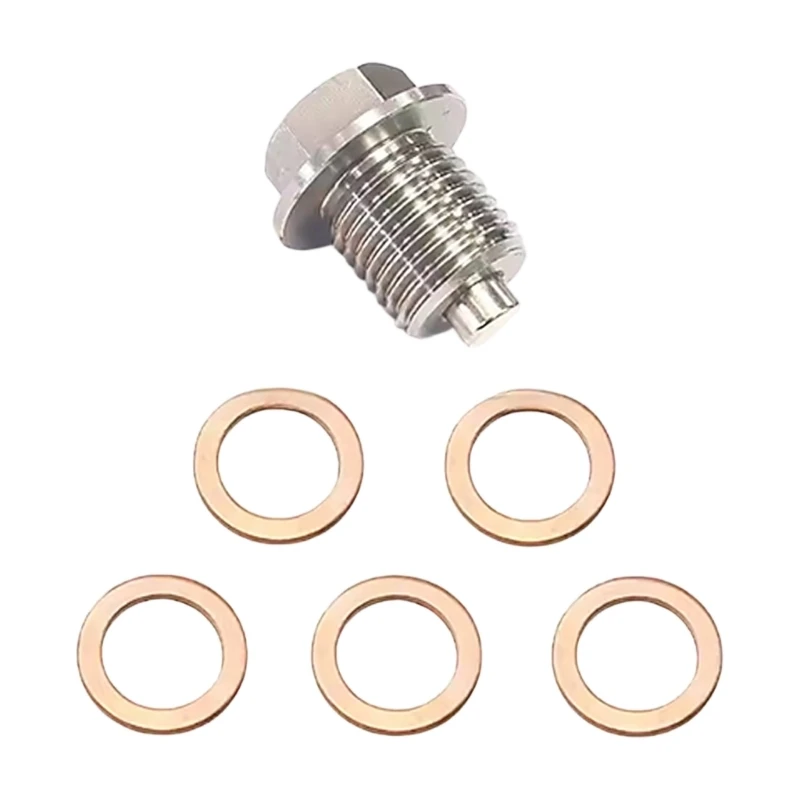 M14x1.5 Oil Drain Plug, Stainless Steel Oil Pan Drain Nut R6FB