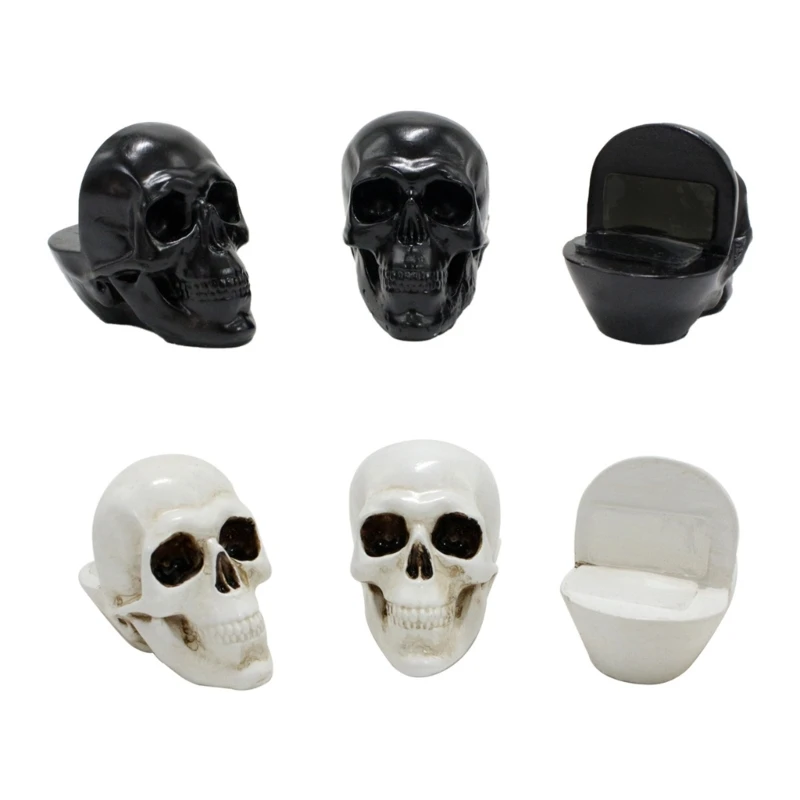 Eerie Decorative Skull Planter Mats Halloween Party Essential Skeletons Planter Stand Rack for Eye Catching Home Decors