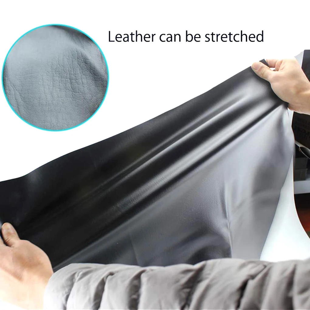 Universal Motorcycle Leather Seat Cover DIY Waterproof Breathable Elastic Seats Protector Guard Motorbike Repair Modification