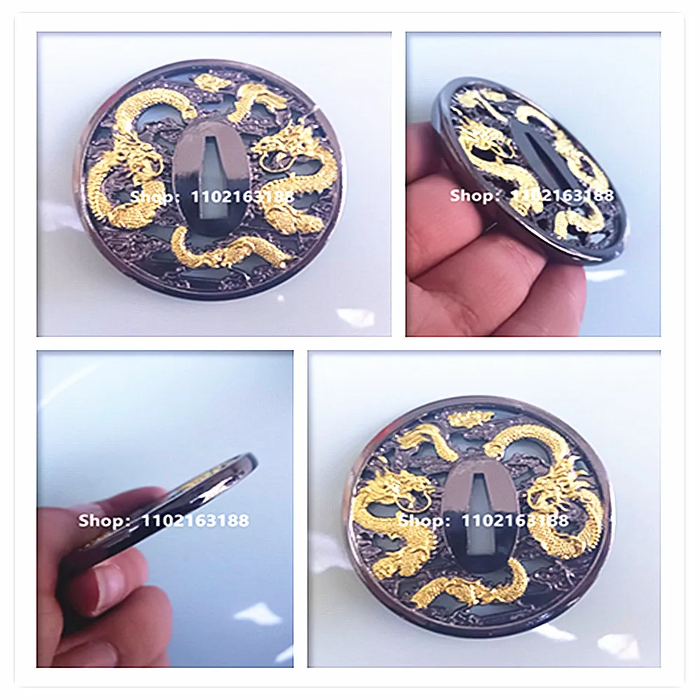 

Beautiful Alloy Material Tsuba Handguard Guard For Japanese Real Japan Samurai Katana Sword Fittings Dragon Theme