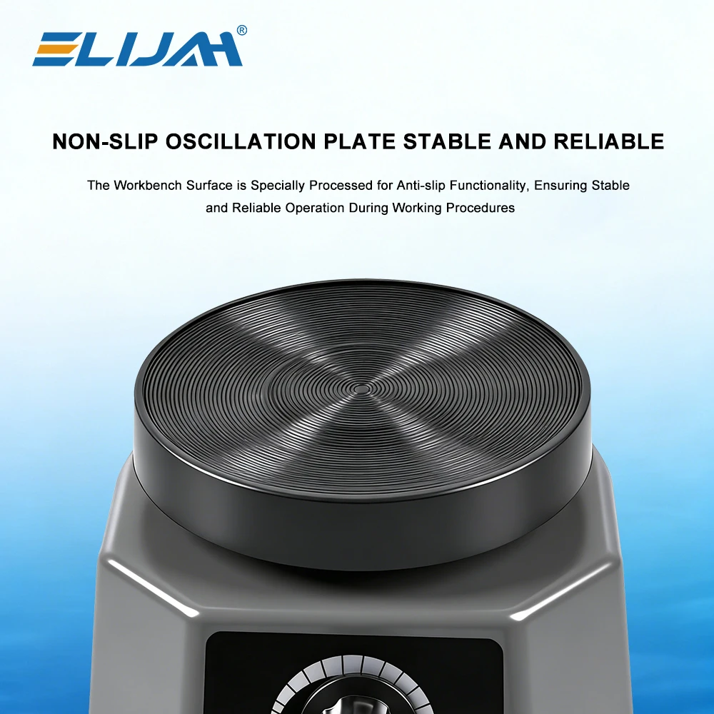 ELIJAH Dental Plaster Vibrator Stepless Speed Regulation Lab Vibrator with Non-slip Plate for Plaster Cast Mixing Dental Lab