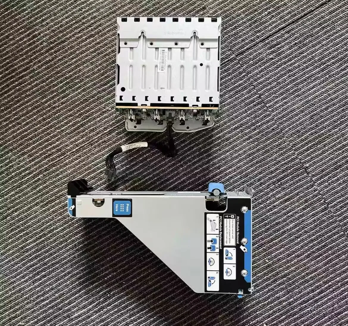 Original para DL380 G10 Gen10 U.2 Kit de expansión 872971-001 851408-001 Tarjeta de expansión de jaula de plano posterior Cable de tarjeta de expansión NVME