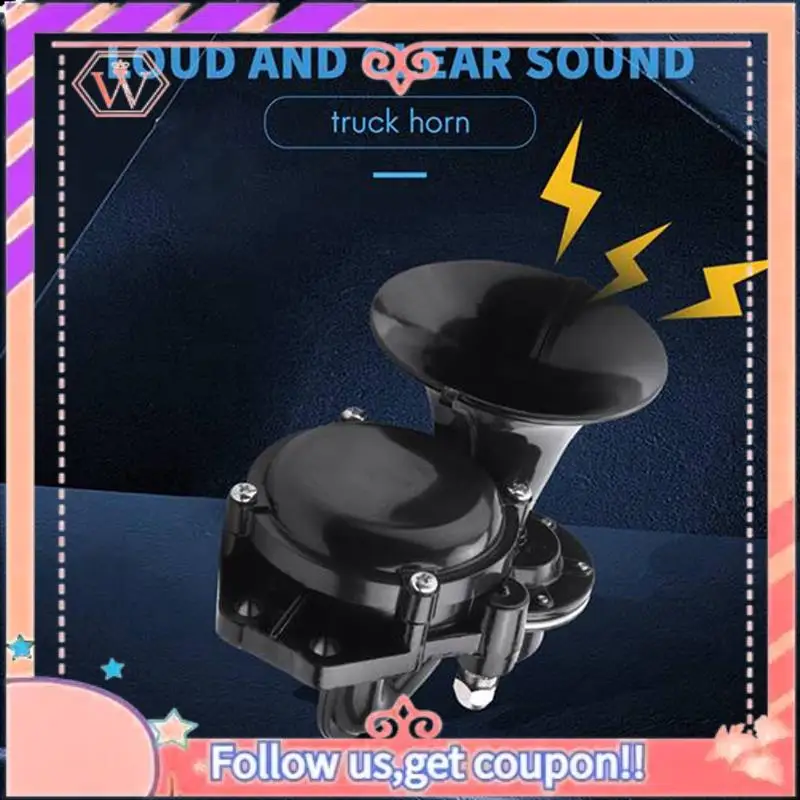 

Durable 1 Pcs 12V 24V Electric Snail Air Horn 120DB Loud Sound Horn Truck Air Horn For Truck Van